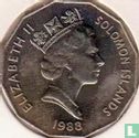 Salomonseilanden 50 cents 1988 "10th Anniversary of Independence" - Afbeelding 1