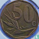 Afrique du Sud 50 cents 1999 - Image 2