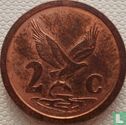 Zuid-Afrika 2 cents 1990 (staal bekleed met koper) - Afbeelding 2