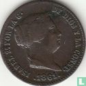 Spanje 10 centimos 1861 - Afbeelding 1