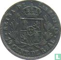 Spain 10 centimos 1864 - Image 2