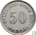 Duitse Rijk 50 pfennig 1877 (E - type 1) - Afbeelding 1