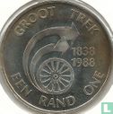 Zuid-Afrika 1 rand 1988 "150th anniversary of the Great Trek" - Afbeelding 2