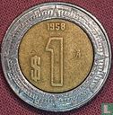 Mexico 1 peso 1998 (misstrike) - Image 1