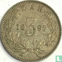 Afrique du Sud 3 pence 1897 - Image 1