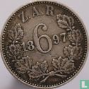 Zuid-Afrika 6 pence 1897 - Afbeelding 1