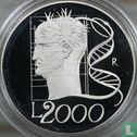 Italië 2000 lire 1998 (PROOF) "The man" - Afbeelding 2