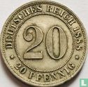 Duitse Rijk 20 pfennig 1888 (F) - Afbeelding 1