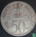 Inde 50 paise 1964 (Calcutta - légende anglaise) "Death of Jawaharlal Nehru" - Image 2