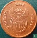 Afrique du Sud 1 cent 2000 (nouvelles armoiries) - Image 1
