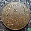Zweden 2 skilling banco 1842 - Afbeelding 1