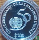 Uruguay 200 pesos uruguayos 1995 (PROOF) "50 years of the United Nations" - Image 2