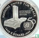 Bahrein 5 dinars 1995 (PROOF) "50th anniversary of the United Nations" - Afbeelding 1