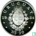 Uruguay 20 Nuevo Peso 1984 (PP - Silber) "FAO - World Fisheries Conference" - Bild 1