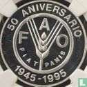 Uruguay 100 pesos uruguayos 1995 (PROOF) "50th anniversary of FAO" - Afbeelding 1