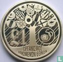 Cyprus 1 pound 1995 (PROOF) "50th anniversary of the United Nations" - Afbeelding 2