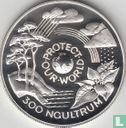 Bhutan 300 ngultrums 1994 (PROOF) "Protect our world" - Afbeelding 2