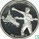 Bhutan 300 ngultrums 1992 (PROOF) "Summer Olympics in Barcelona - Boxing" - Image 2