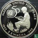 Malawi 5 kwacha 1995 (PROOF) "50th anniversary of the United Nations" - Afbeelding 1