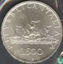 Italien 500 Lire 1988 (Silber) - Bild 1