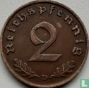 Deutsches Reich 2 Reichspfennig 1936 (Hakenkreuz - D) - Bild 2