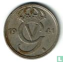 Zweden 25 öre 1941 (nikkel-brons) - Afbeelding 1