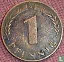 Allemagne 1 pfennig 1950 (D - fauté) - Image 2