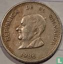 El Salvador 25 centavos 1986 - Afbeelding 1