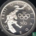 San Marino 500 lire 1984 "Summer Olympics in Los Angeles" - Afbeelding 1
