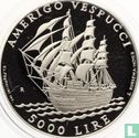 San Marino 5000 Lire 1995 (PP) "Amerigo Vespucci" - Bild 2