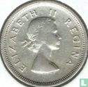 Afrique du Sud 6 pence 1956 (fauté) - Image 2
