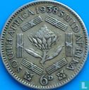 Afrique du Sud 6 pence 1938 - Image 1
