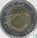 San Marino 500 Lire 1997 "Music" - Bild 1