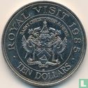 Saint Kitts & Nevis 10 Dollar 1985 "Royal visit" - Bild 1