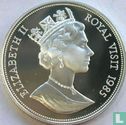 Bahamas 10 dollars 1985 (PROOF - silver) "Royal visit" - Image 1