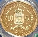 Netherlands Antilles 10 gulden 2017 (PROOF) "50th birthday of King Willem-Alexander" - Image 1
