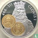 Netherlands Antilles 10 gulden 2001 (PROOF) "Clovis I tremissis" - Image 2