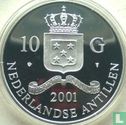 Netherlands Antilles 10 gulden 2001 (PROOF) "Napoleon 20 francs" - Image 1