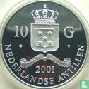 Netherlands Antilles 10 gulden 2001 (PROOF) "Louis XIII Louis d'or" - Image 1