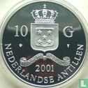 Netherlands Antilles 10 gulden 2001 (PROOF) "Louis XI ecu d'or" - Image 1