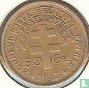 Cameroon 50 centimes 1943 (with LIBRE) - Image 1