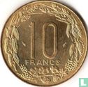 États d'Afrique centrale 10 francs 1982 - Image 2
