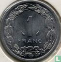 États d'Afrique centrale 1 franc 1978 - Image 2