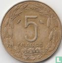 États d'Afrique équatoriale 5 francs 1968 - Image 2