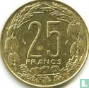 États d'Afrique centrale 25 francs 1975 - Image 2