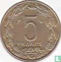États d'Afrique équatoriale 5 francs 1962 - Image 2
