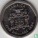 Jamaika 5 Dollar 1994 - Bild 1