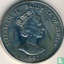 Jersey 5 Pound 1997 "50th Wedding anniversary of Queen Elizabeth II and Prince Philip" - Bild 1