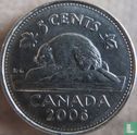 Canada 5 cents 2006 (acier recouvert de nickel - avec marque d'atelier) - Image 1