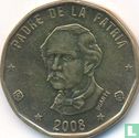 Dominicaanse Republiek 1 peso 2008 (staal bekleed met messing) - Afbeelding 1